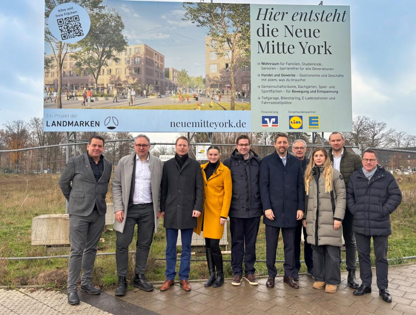 Copyright: Landmarken - Rund 9.400 qm² groß ist das Grundstück im York-Quartier, auf dem die Landmarken AG ihr Projekt 